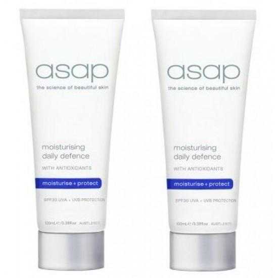 ASAP Duo Pack - 2X ASAP Moisturising Daily Defence with Antioxidants 100ml - Soho Skincare