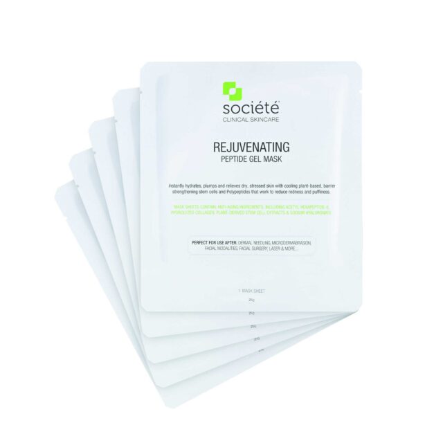Societe Rejuvenating Peptide Gel Mask - 5 Mask Sheets - Soho Skincare