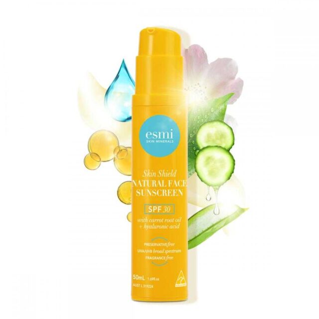 Esmi Skin Shield Natural Face Sunscreen SPF30 50ml - NEW! - Soho Skincare