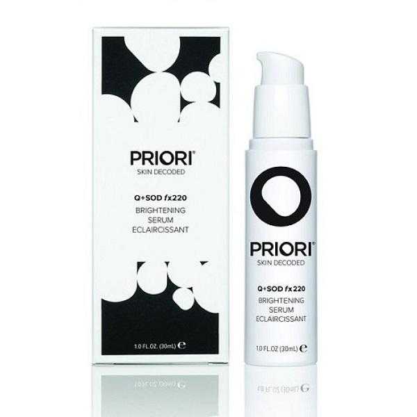 Priori Q+SOD fx220 Brightening Serum - 30ml - Soho Skincare
